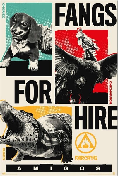 Poster, Affisch Far Cry 6 - Fangs for Hire