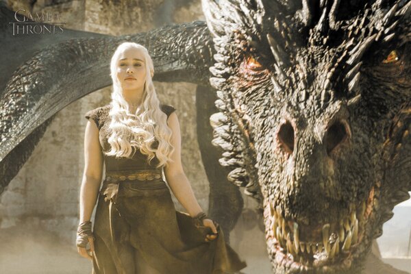 Konsttryck Game of Thrones - Mother of Dragons