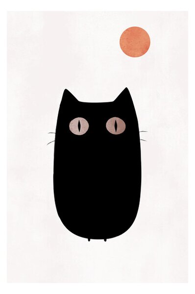 Poster, Affisch Kubistika - The cat
