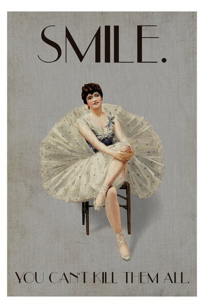 Poster, Affisch Kubistika - Keep smiling