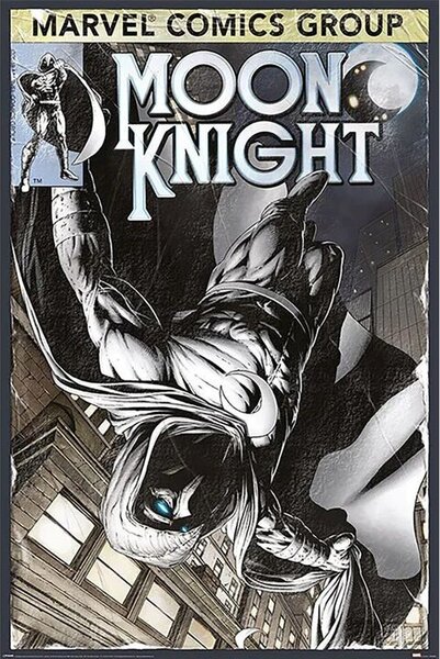 Poster, Affisch Moon Knight - Comic Book Cover
