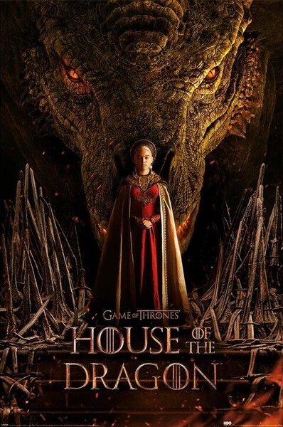 Poster, Affisch House of the Dragon - Dragon Throne, (61 x 91.5 cm)
