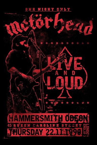 Poster, Affisch Motorhead - Live and Loud