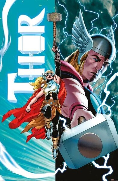 Poster, Affisch Thor - Thor vs Female Thor