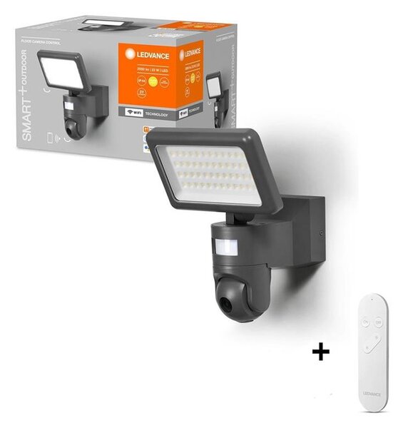 Ledvance - LED strålkastare med sensor Data väggkontakt kamerou SMART+ LED/23W/230V Wi-Fi IP44