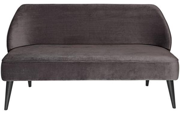 3- sits soffa Öland i sammet, gråbrun