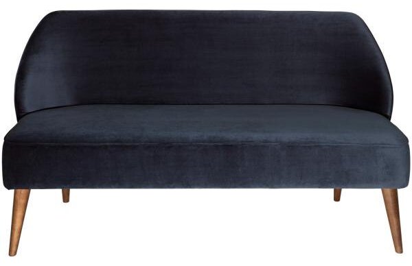 3- sits soffa Öland i sammet, mörkblå