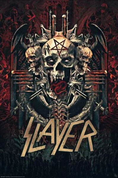 Poster, Affisch Slayer - Skullagramm, (61 x 91.5 cm)