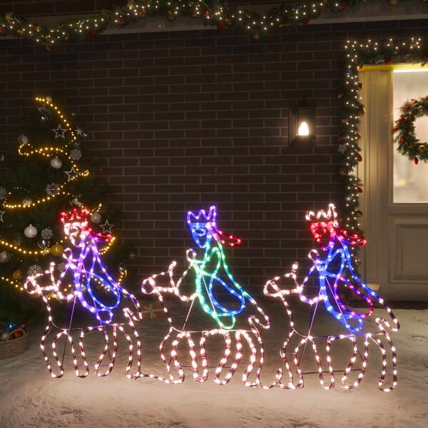Juldekoration de tre vise männen med 504 LEDs