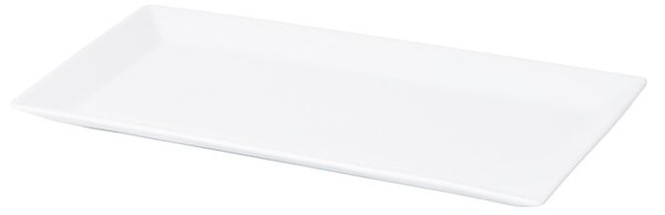 Tallrik Quadro, 36x18 cm, rektangulär, vit