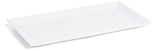 Tallrik Quadro, 40x20 cm, rektangulär, vit