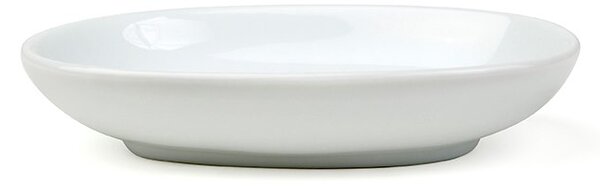 Serveringsfat, oval, 11X8 cm, förstärkt benporslin, vit