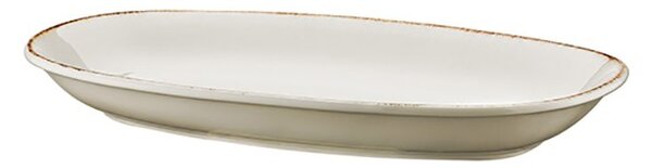 Tallrik Retro, 29x17 cm, flat, oval, upphöjd kant