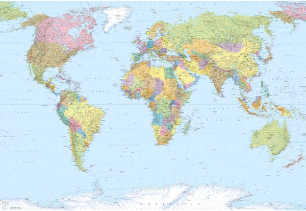Komar Fototapet World Map XXL 368x248 cm XXL4-038