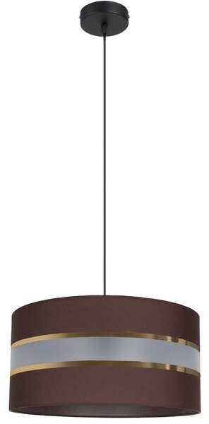 Ljuskrona med upphängningsrem CORAL 1xE27/60W/230V d. 40 cm brun