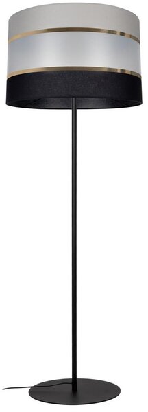 Golvlampa CORAL 1xE27/60W/230V svart/grå