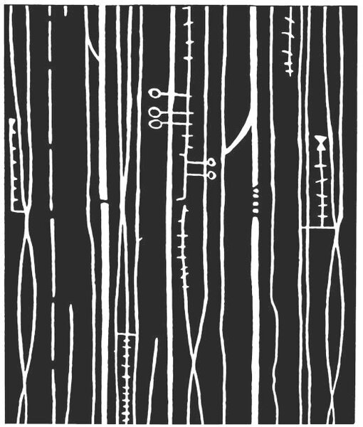 Illustration Random Line Pattern, CSA Images, (35 x 40 cm)