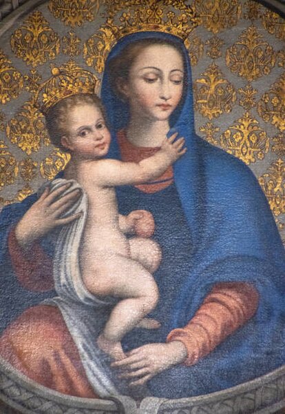 Konstfotografering Virgin Mary & Baby Jesus, Salerno, Feng Wei Photography, (26.7 x 40 cm)