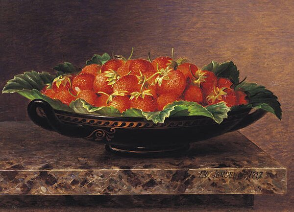 Illustration Strawberries in a Greek kylix, Fine Art Photographic, (40 x 30 cm)