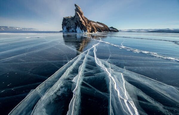 Konstfotografering Lake Baikal is a frosty winter, Evgeniy Ivanov, (40 x 26.7 cm)