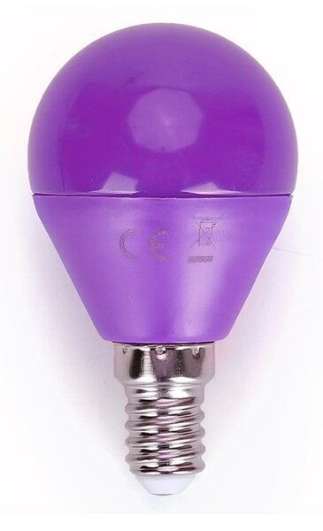LED Glödlampa G45 E14/4W/230V lila- Aigostar