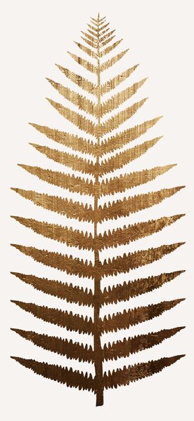 Illustration Golden leaf No.7, Kubistika, (26.7 x 40 cm)
