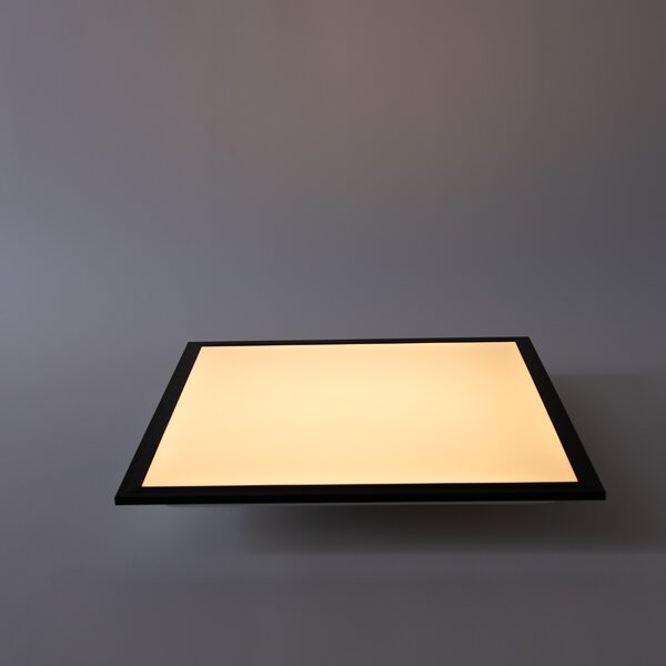 Modern LED-panel svart 44,5x44,5 cm inkl LED Dim to Warm - Akkie