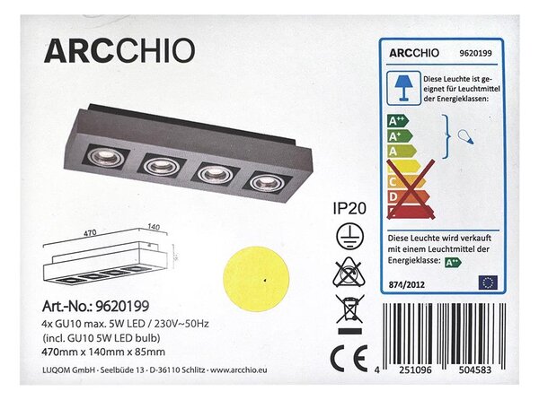 Arcchio - LED spotlight VINCE 4xGU10/5W/230V