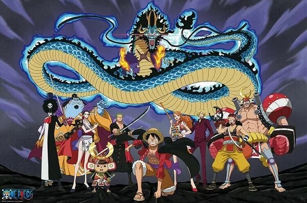 Poster, Affisch One Piece - The Crew vs Kaido