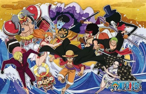 Poster, Affisch One Piece - The Crew in Wano Country, (91.5 x 61 cm)