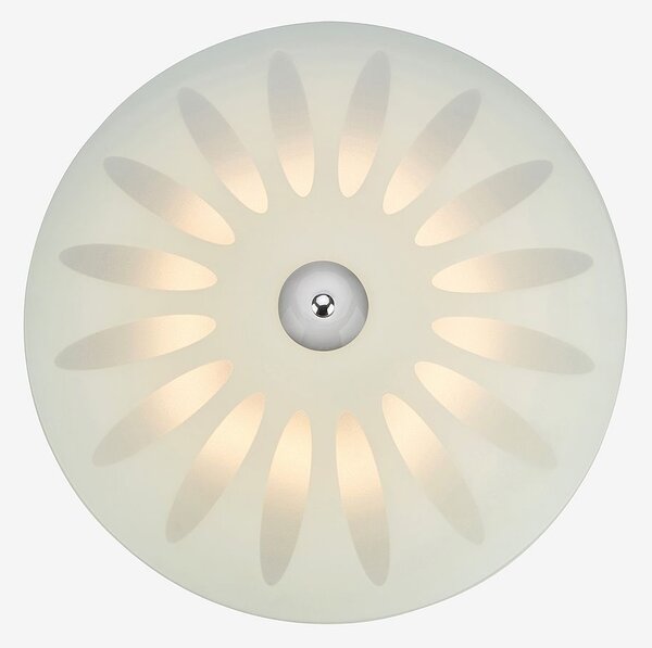 Markslöjd - Plafond Petal LED 43cm Vit/Krom - Krom - Plafonder - Från Homeroom