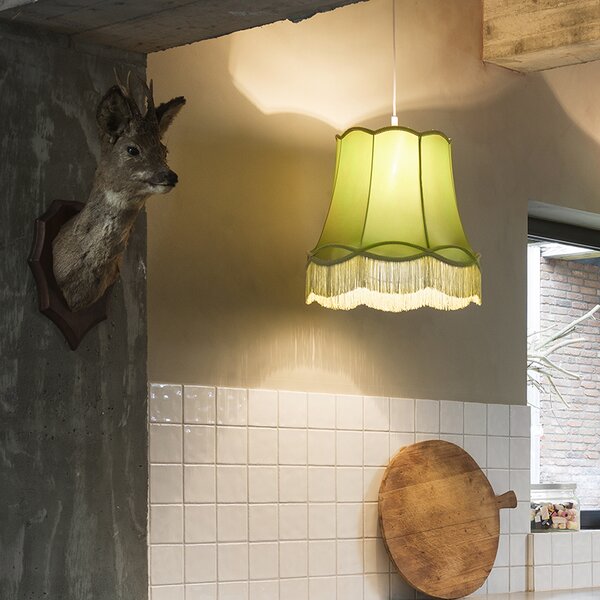 Retro hängande lampa grön 45 cm - Granny