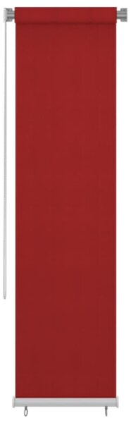 Rullgardin utomhus 60x230 cm röd HDPE