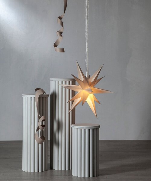 Star Trading - Pappersstjarna December - Beige - Adventsstjärnor - Från Homeroom