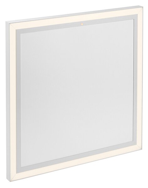 Ceiling heating panel white incl. LED with remote control - Nelia