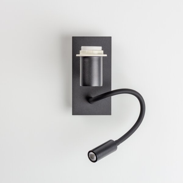 Brilagi - LED vägglampa NUBILA 1xE27/25W/230V + LED/3W svart/röd