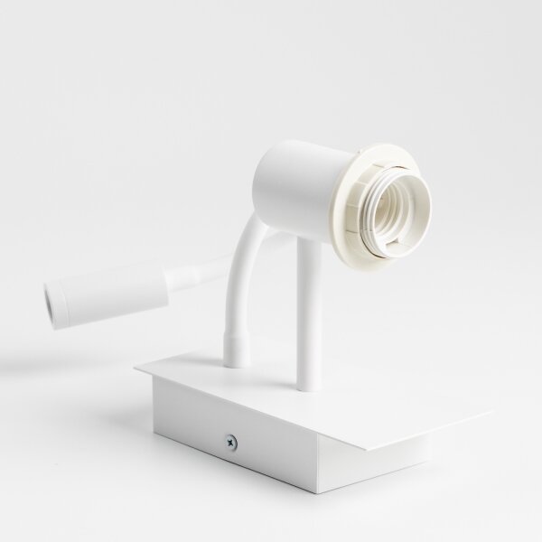 Brilagi - LED vägglampa NUBILA 1xE27/25W/230V + LED/3W vit/röd