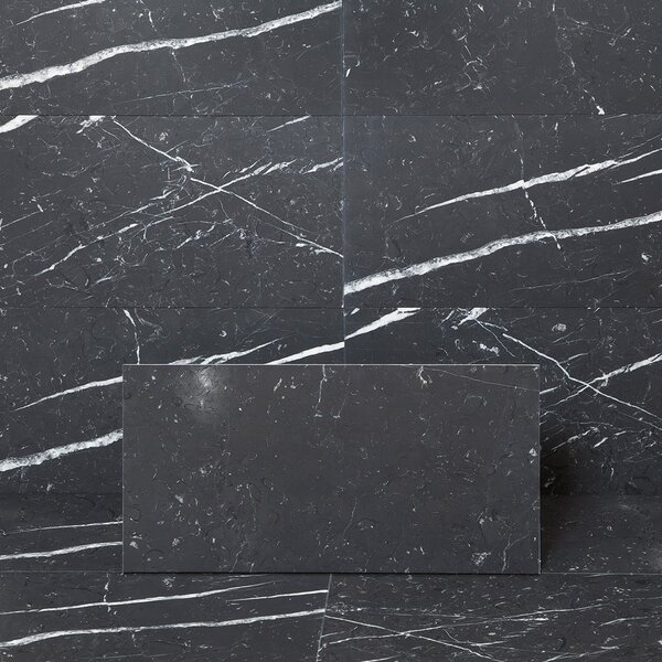 Marmor Arredo Nero Marquina Svart Matt 30x60 cm