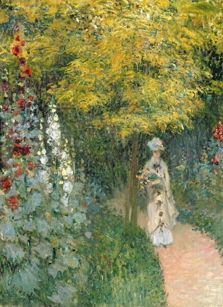 Bildreproduktion Rose Garden, 1876, Monet, Claude