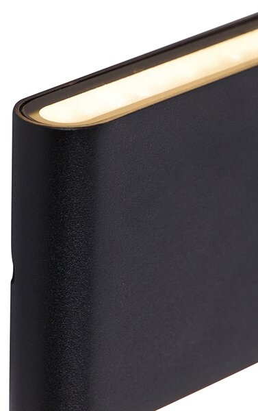 Modern utomhusvägglampa svart 17,5 cm inkl LED IP65 - Batt