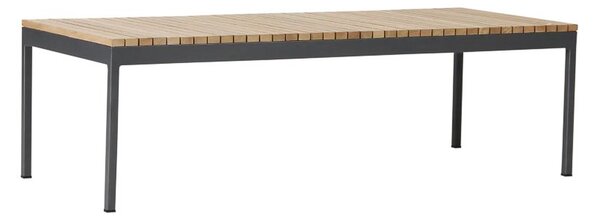 Soffbord Zalongo, 150x60x45 cm, natur/grå
