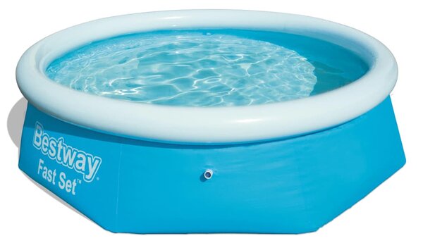 Bestway Pool uppblåsbar Fast Set rund 244x66 cm 57265