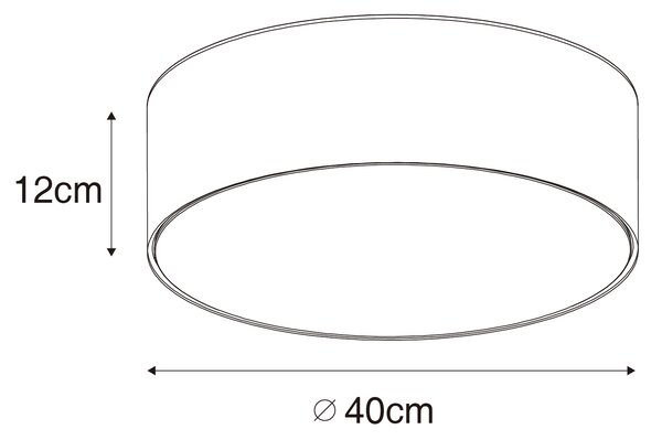 Modern taklampa ockra 40 cm - Trumma