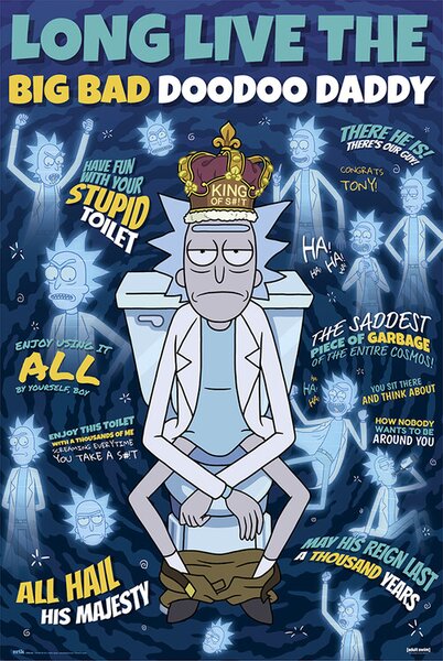 Poster, Affisch Rick and Morty - DooDoo Daddy