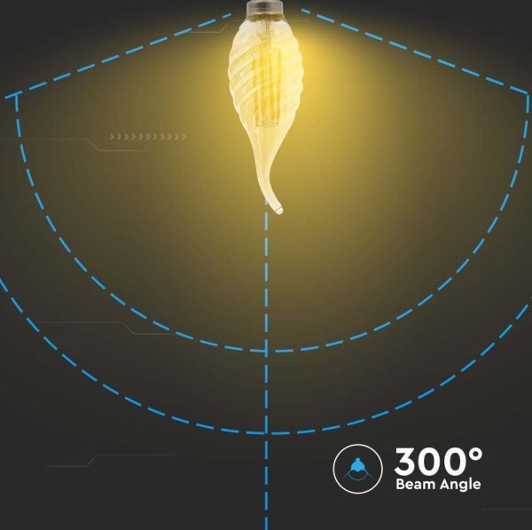 LED glödlampa FILAMENT E14/4W/230V 2200K