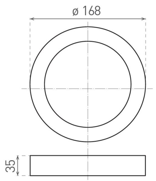 LED taklampa FENIX LED/12W/230V 2900/3900/5800K diameter 16,8 cm vit