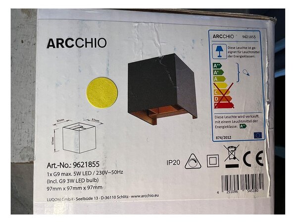 Arcchio - LED väggbelysning ZUZANA 1xG9/3W/230V