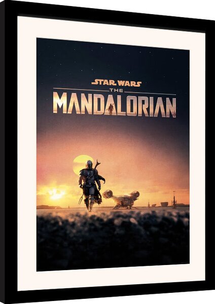 Inramad poster Star Wars: The Mandalorian