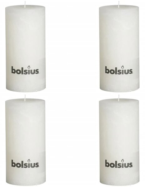 Bolsius Blockljus 200x100 mm vit 4-pack
