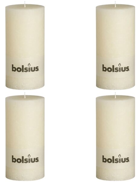 Bolsius Blockljus 200x100 mm elfenben 4-pack